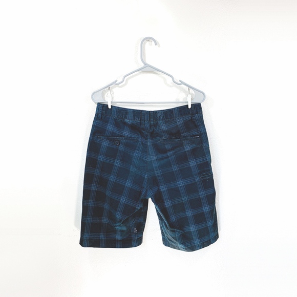 Volcom Corpo Class Black Plaid Dress Short Size 30 - Picture 2 of 7